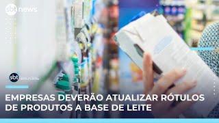 Produtos lácteos terão novos rótulos com aviso claro: "Não é leite" | SBT Brasil (24/05/25)