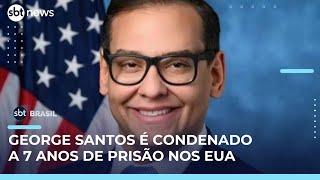 George Santos, ex-deputado dos EUA de origem brasileira, é preso e cumprirá pena de 7 anos