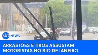 Arrastões e tiros assustam motoristas no bairro do Rio Comprido, no Rio