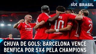 Benfica e Barcelona fazem jogo eletrizante pela Champions League | SBT Brasil (21/01/25)