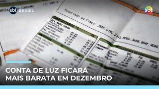 Aneel anuncia bandeira amarela e conta de luz ficará mais barata em dezembro  | #SBTBrasil