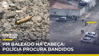 SP: Bandidos abandonam carro após balear PM na cabeça | Primeiro Impacto (07/05/25)