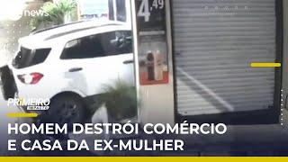 Ex-marido destrói padaria e casa da vítima por ciúmes em Caruaru (PE) | #PrimeiroImpacto