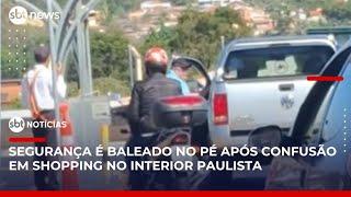 Confusão em shopping: motorista perde ticket de estacionamento e atira em segurança | #SBTNoticias