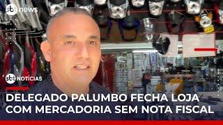 Delegado Palumbo fecha loja que revendia peças de motos roubadas | #SBTNotícias (07/06/25)