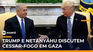 ▶️SBT Manhã AO VIVO | Trump e Netanyahu discutem plano para realocar palestinos de Gaza