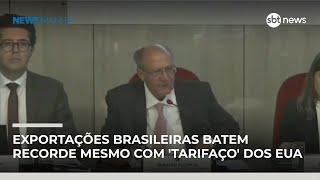 Exportações brasileiras batem recorde mesmo com 'tarifaço' dos EUA | #NewsManhã