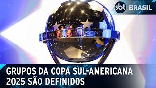 Conmebol sorteia grupos da Copa Sul-Americana 2025 | SBT Brasil (17/03/25)