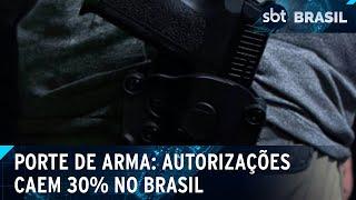 Autorizações para porte de arma diminuem no Brasil entre 2023 e 2024 | SBT Brasil (29/01/25)