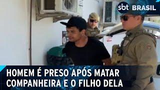 Homem mata mulher e filho dela, de 9 anos, em Santa Catarina | SBT Brasil (23/01/25)