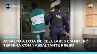 Assalto a loja de celulares em Niterói termina com criminoso preso