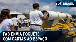 Foguete da FAB envia cartas de estudantes ao espaço | SBT Brasil (29/11/24)