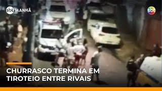 Traficante invade churrasco para executar chefe de facção rival em BH | #SBTManhã