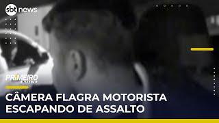 Flagra: Motorista de aplicativo escapa de tentativa de assalto | #PrimeiroImpacto