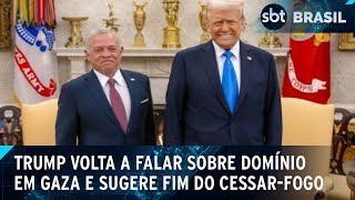 Trump e Netanyahu ameaçam cancelar cessar-fogo se Hamas não devolver reféns | SBT Brasil (11/02/25)