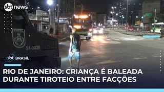 Criança é baleada durante tiroteio entre facções em Madureira| SBT Brasil (07/05/25)