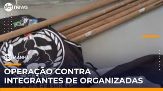 RJ: Polícia faz operação contra integrantes de torcidas organizadas envolvidos em crimes | #SBTManhã