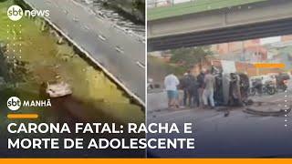 Adolescente morre após pegar carona com desconhecidos durante racha | #SBTManhã
