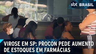 Surto de virose: Procon pede aumento de estoques em farmácias do litoral | SBT Brasil (07/01/25)