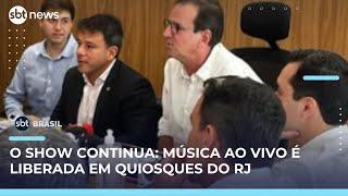 Paes recua e libera música ao vivo e garrafas de vidro em quiosques do Rio | SBT Brasil (27/05/25)