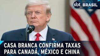 Taxação em produtos chineses é confirmada por Donald Trump | SBT Brasil (31/01/25)