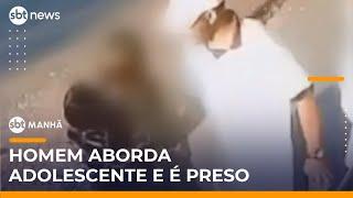 Motorista evita estupro de adolescente a caminho da escola; homem é preso | #SBTManhã