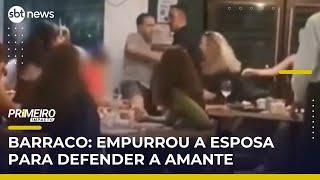 Flagrante de traição termina em agressão dentro de restaurante no Recife | #PrimeiroImpacto