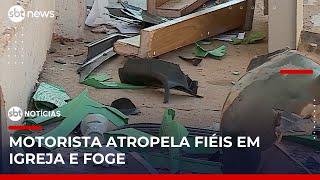 Motorista atropela 10 pessoas em frente a igreja no DF | #SBTNoticias
