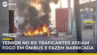 Criminosos ateiam fogo e fazem barricadas após operação no Complexo da Pedreira | #PrimeiroImpacto