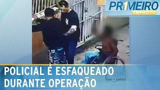 Cadeirante dá facada em policial civil durante operação em Porto Alegre |Primeiro Impacto (30/09/24)