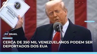 Suprema Corte dos EUA autoriza fim de proteção legal a 350 mil venezuelanos | SBT Brasil (19/05/25)