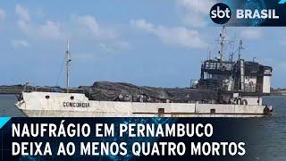 Corpos de tripulantes são encontrados após naufrágio de navio em Pernambuco | SBT Brasil (16/09/24)