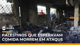 Israel mata quase 100 palestinos após ataques aéreos em Gaza em 24 horas | #SBTManhã