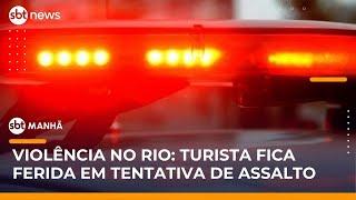 Turista norte-americana é esfaqueada durante tentativa de assalto no RJ | #SBTManhã