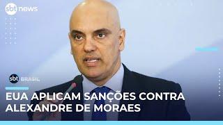 Alexandre de Moraes é alvo de sanções dos EUA por "violações de direitos humanos" | #SBTBrasil