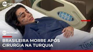 Marido de cantora brasileira morta em cirurgia na Turquia relata falhas no atendimento | #SBTNotícias