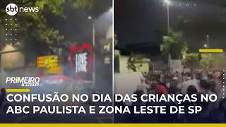 Festas do Dia das Crianças em SP terminam em confusão; homem foi baleado | #PrimeiroImpacto