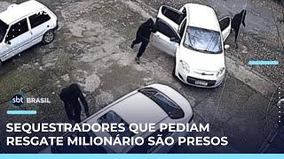 Cinco suspeitos são presos por sequestro com pedido de resgate de R$ 1,5 milhão no RS | #SBTBrasil 