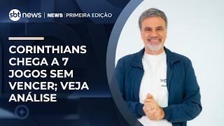 Corinthians e Flamengo empatam, e Palmeiras assume liderança; veja destaques | #NewsPrimeiraEdição