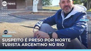Suspeito de matar turista argentino no Rio é preso em São Paulo | #SBTBrasil 