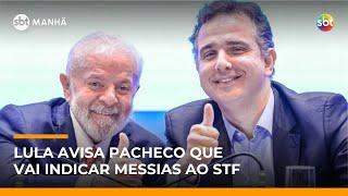 ▶️ SBT Manhã AO VIVO | Lula recebe Pacheco e diz que indicará Messias para o STF