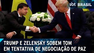 Negociação de paz na Ucrânia esquenta após falas de Trump | SBT Brasil (19/02/25)