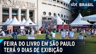 SP: Organizadores esperam receber 50 mil visitantes em Feira do Livro | SBT Brasil (29/06/24)