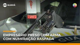 Empresário é preso com revólver raspado após tentar fugir de blitz em SP | #SBTManhã