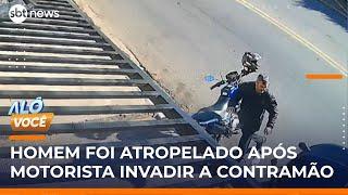 Motorista invade contramão, atropela e mata homem na zona leste de SP | #AlôVocê