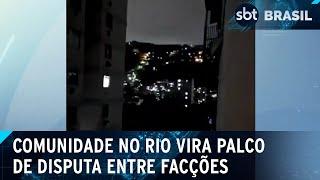 Moradora é baleada dentro de casa durante tiroteio no Morro dos Macacos (RJ)| SBT Brasil (06/01/25)