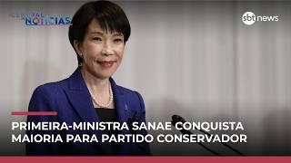 Primeira‑ministra Sanae Takaichi conquista maioria para partido conservador