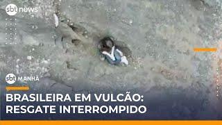 Parque segue aberto durante resgate de brasileira em vulcão na Indonésia | #SBTManhã