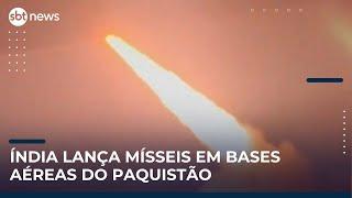 Índia ataca bases aéreas no Paquistão e acirra tensão entre países | #SBTNews (10/05/25)