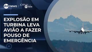 FAB investiga explosão em turbina de avião que decolava de SP | #JornaldoSBTNews